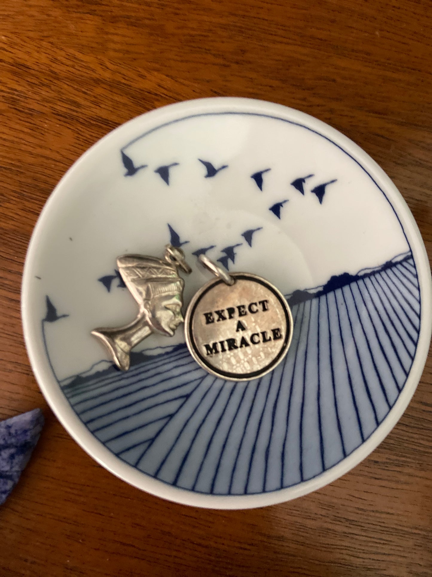 Petite Antique Bone China Dish