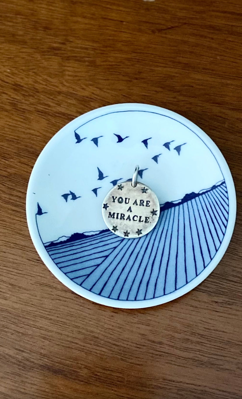 Petite Antique Bone China Dish