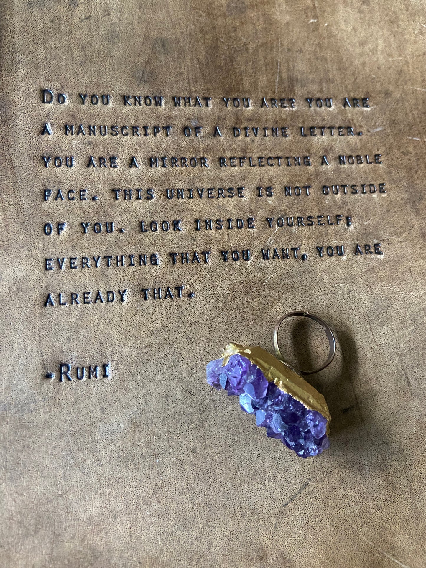 Amethyst Rock Cocktail Ring by New Orleans jewelry designer