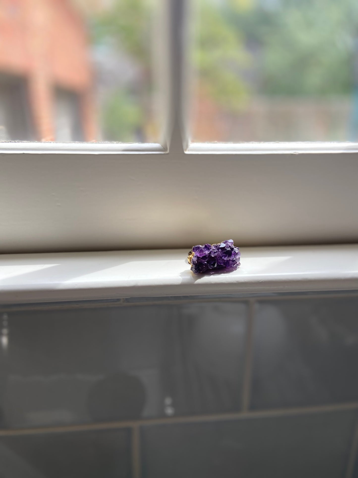 Amethyst Rock Cocktail Ring by New Orleans jewelry designer