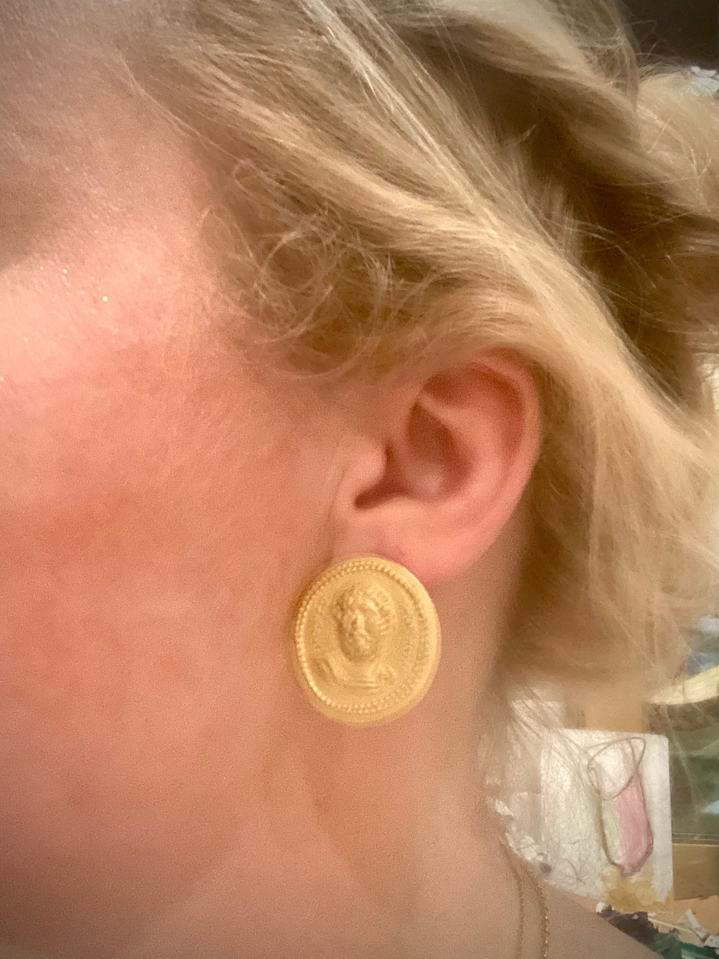 Greek Coin earrings