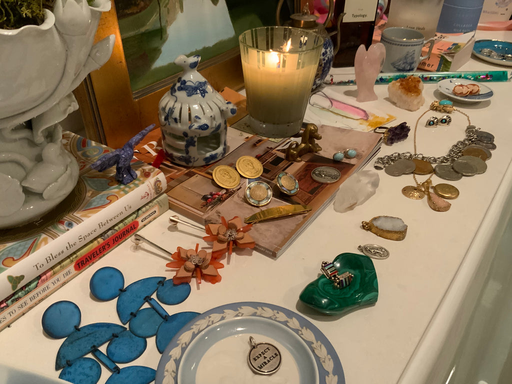 Whimsical Chinoiserie Bird House / Miniature Garden Lantern