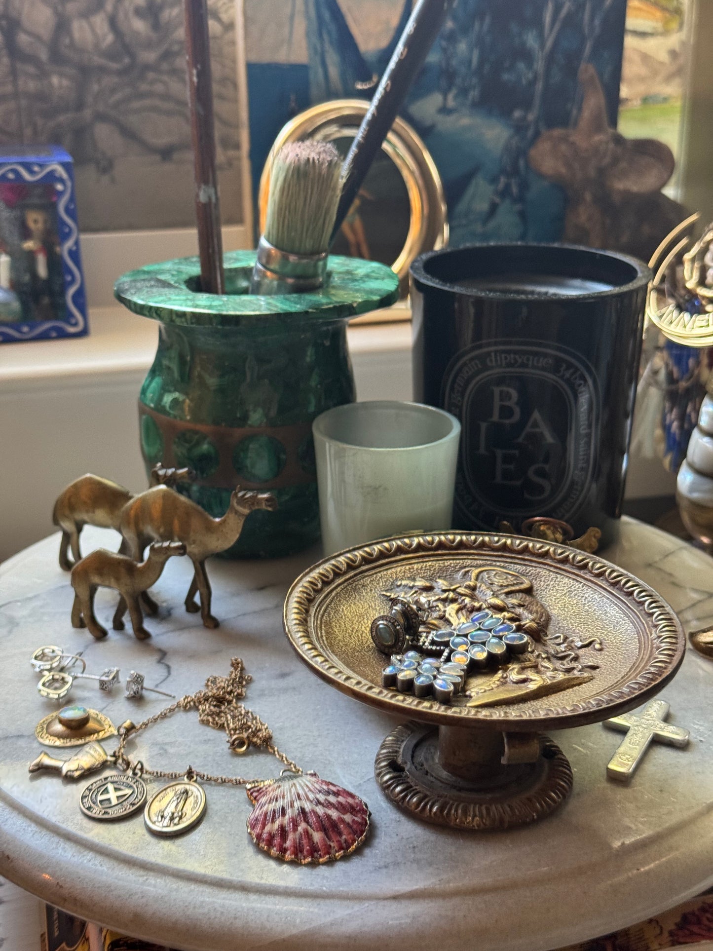 Greek/Roman style vintage Wall Hook, or Catchall