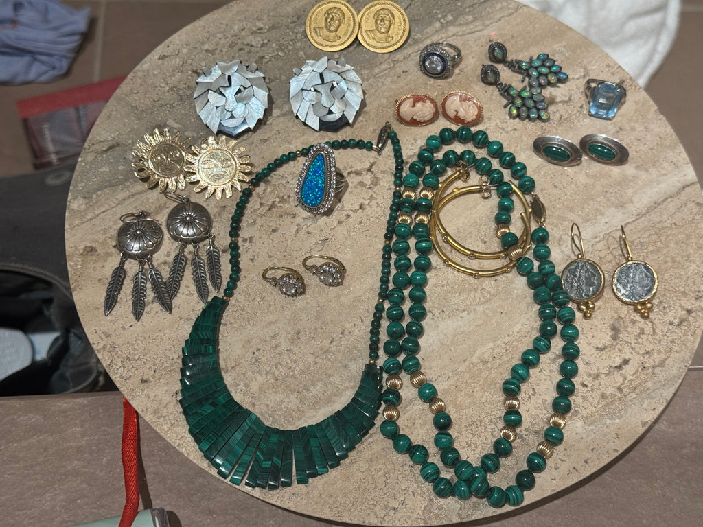 Malachite Vintage Necklace