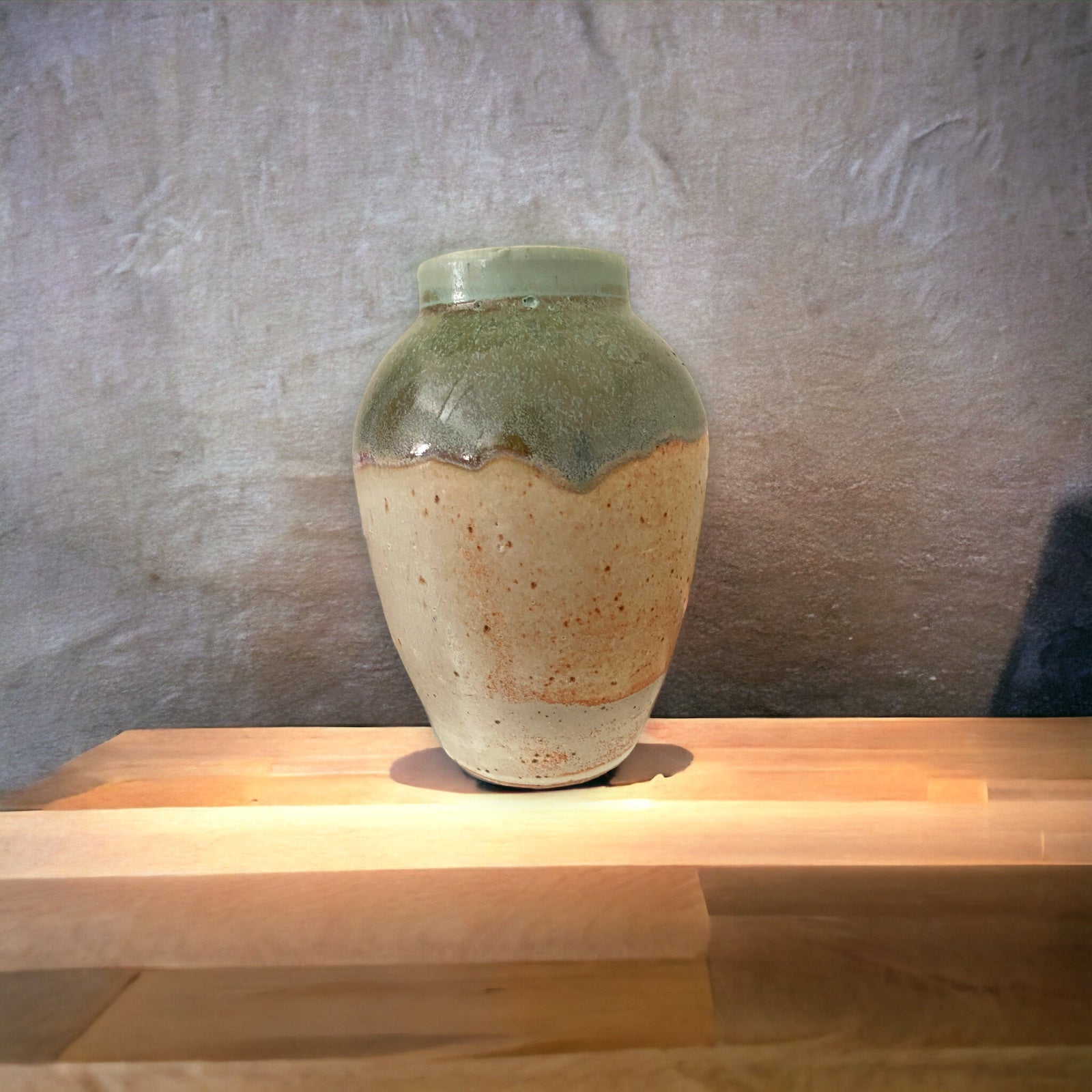 Handmade Pottery Vase from unknown Highlands, NC artist