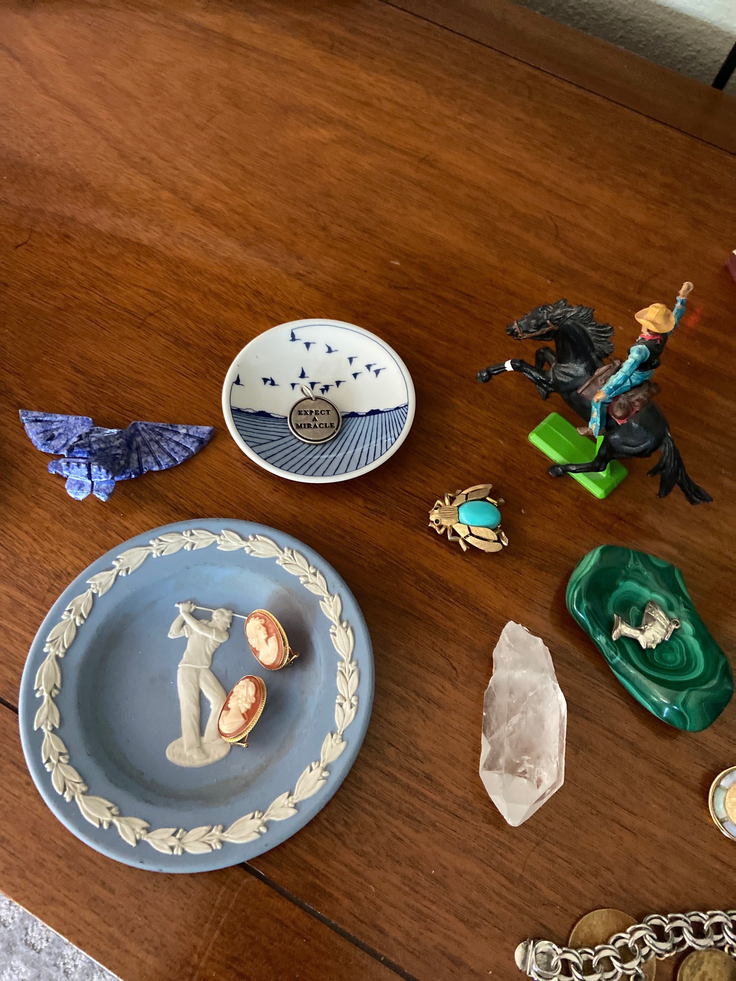 Petite Antique Bone China Dish