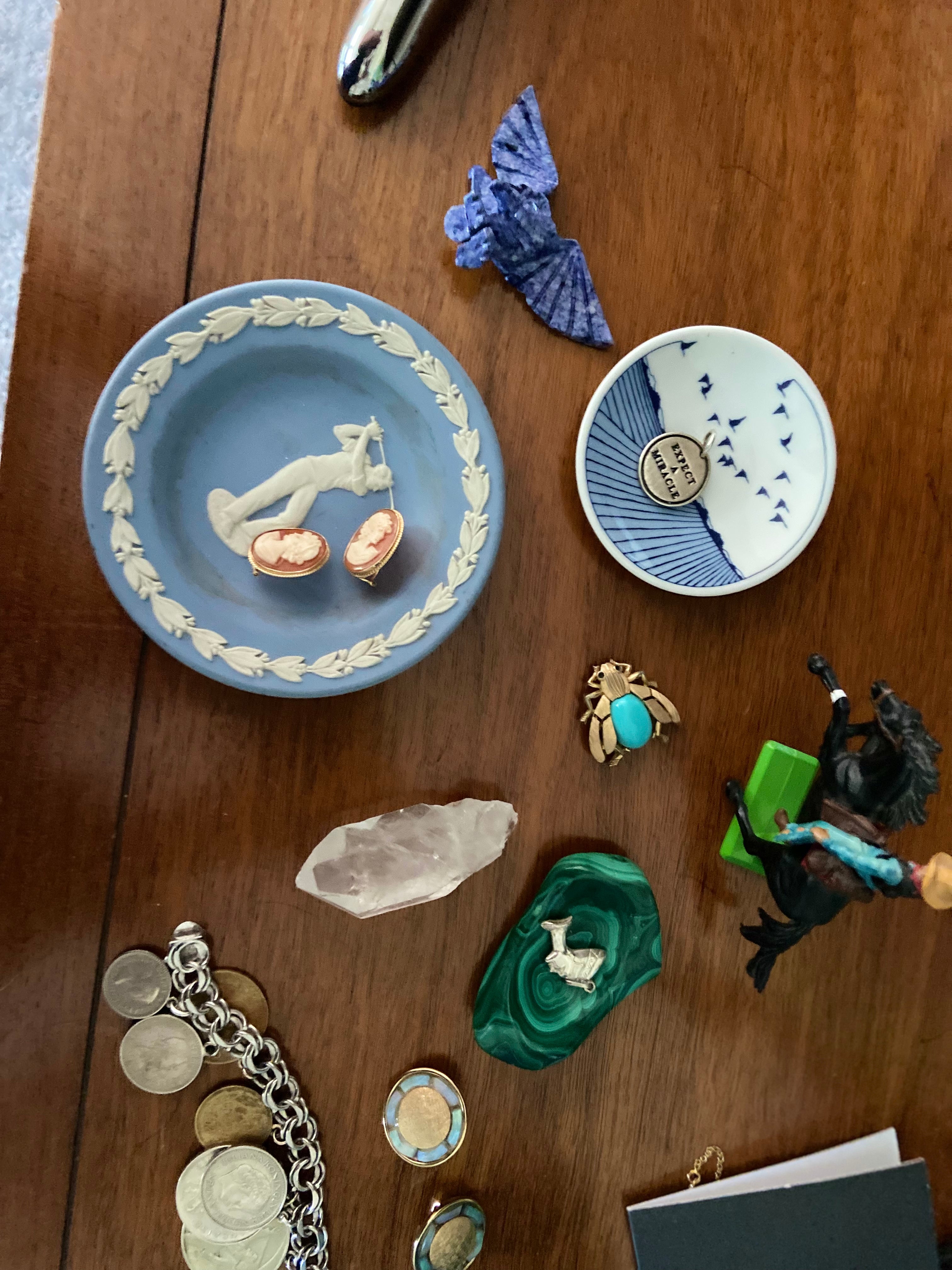 Petite Antique Bone China Dish