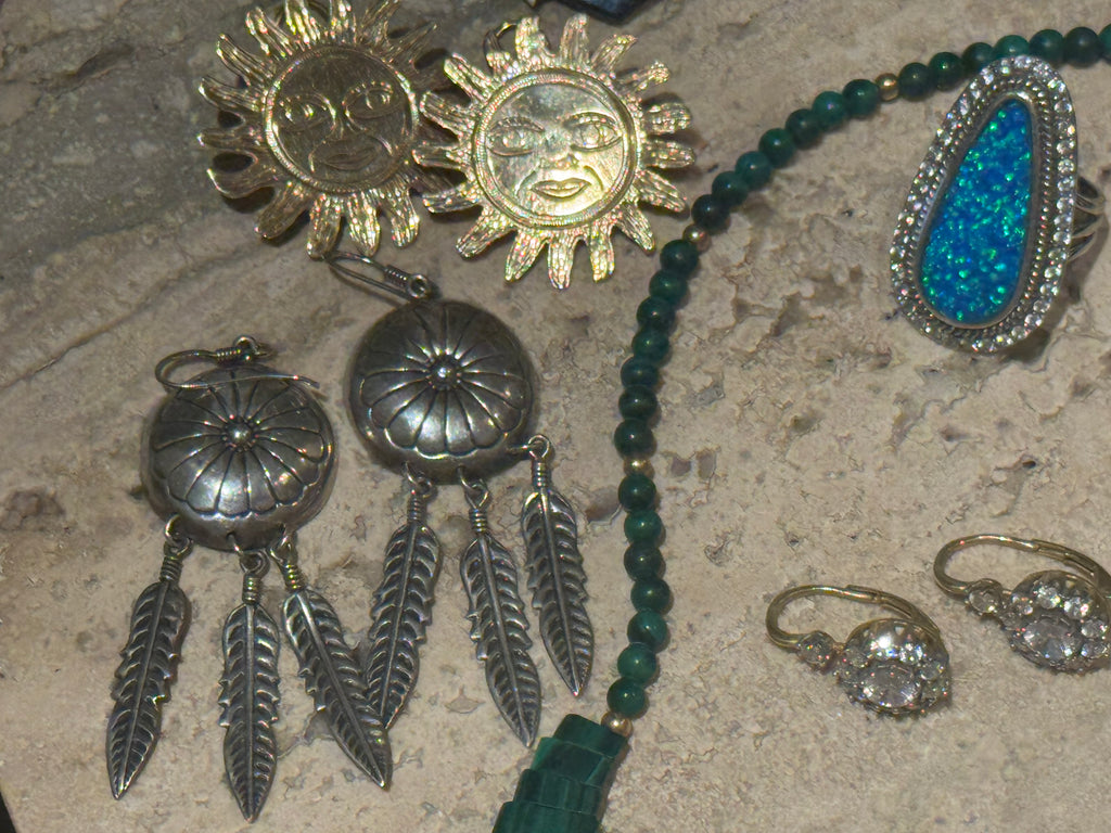 Sterling Native American earrings