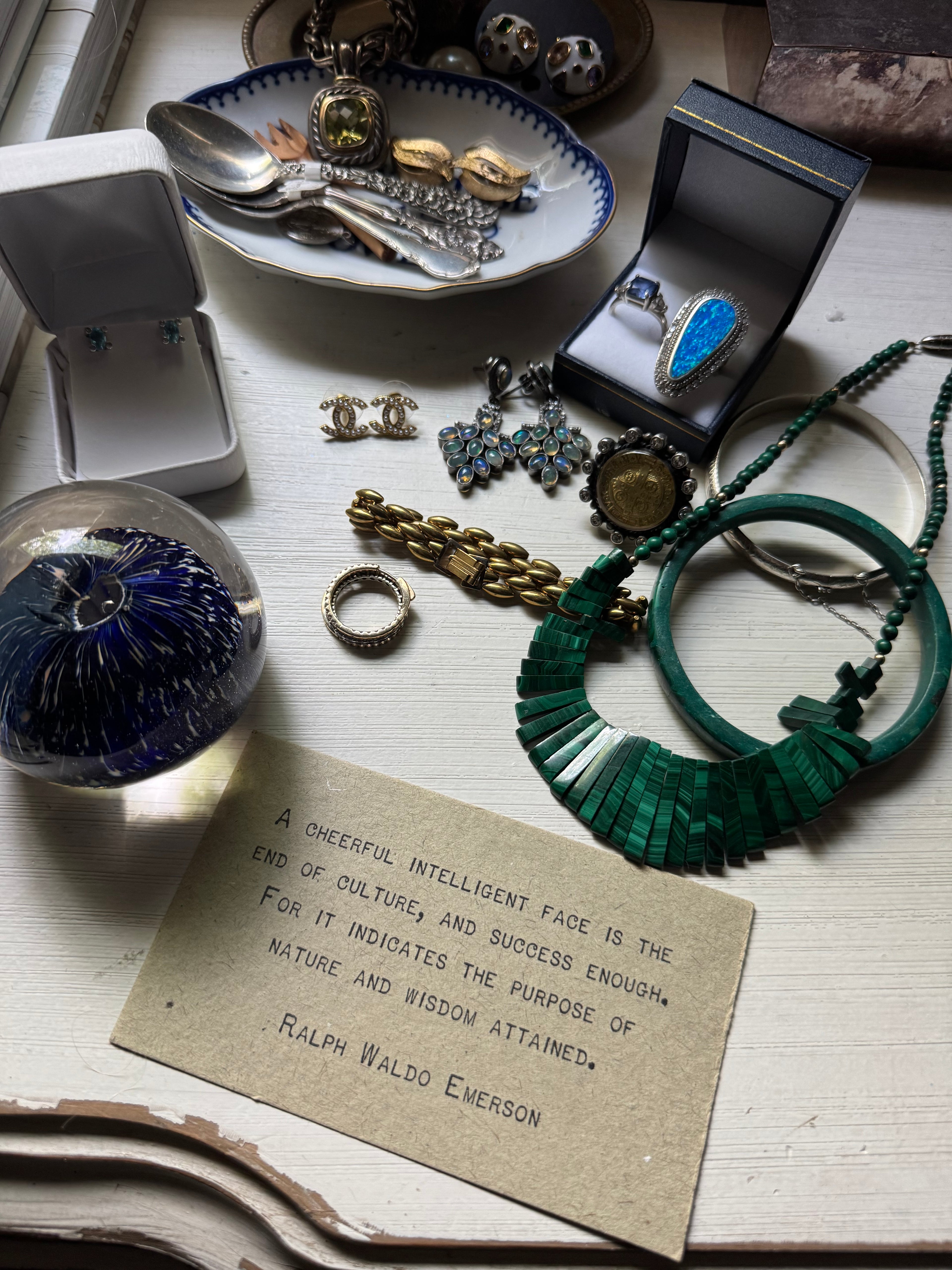 Malachite Vintage Necklace