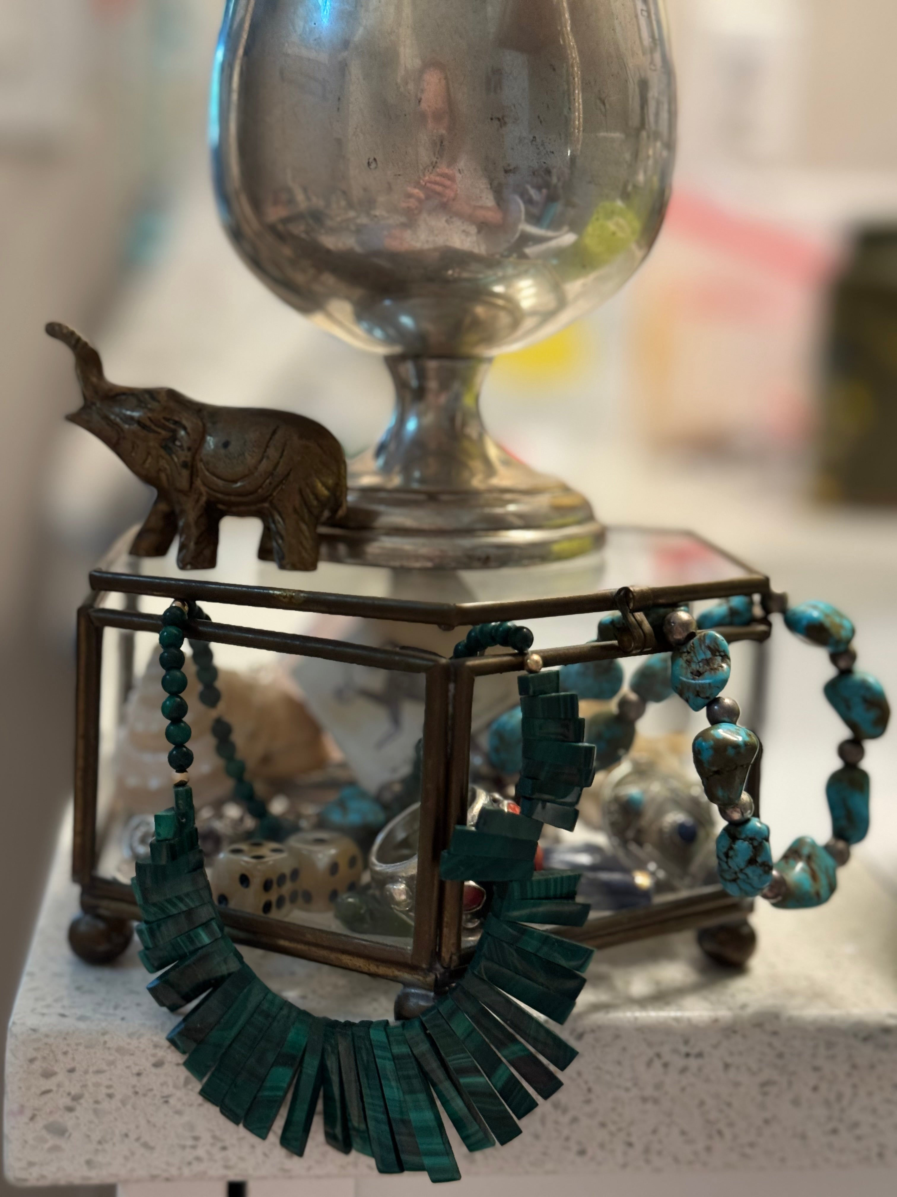 Malachite Vintage Necklace