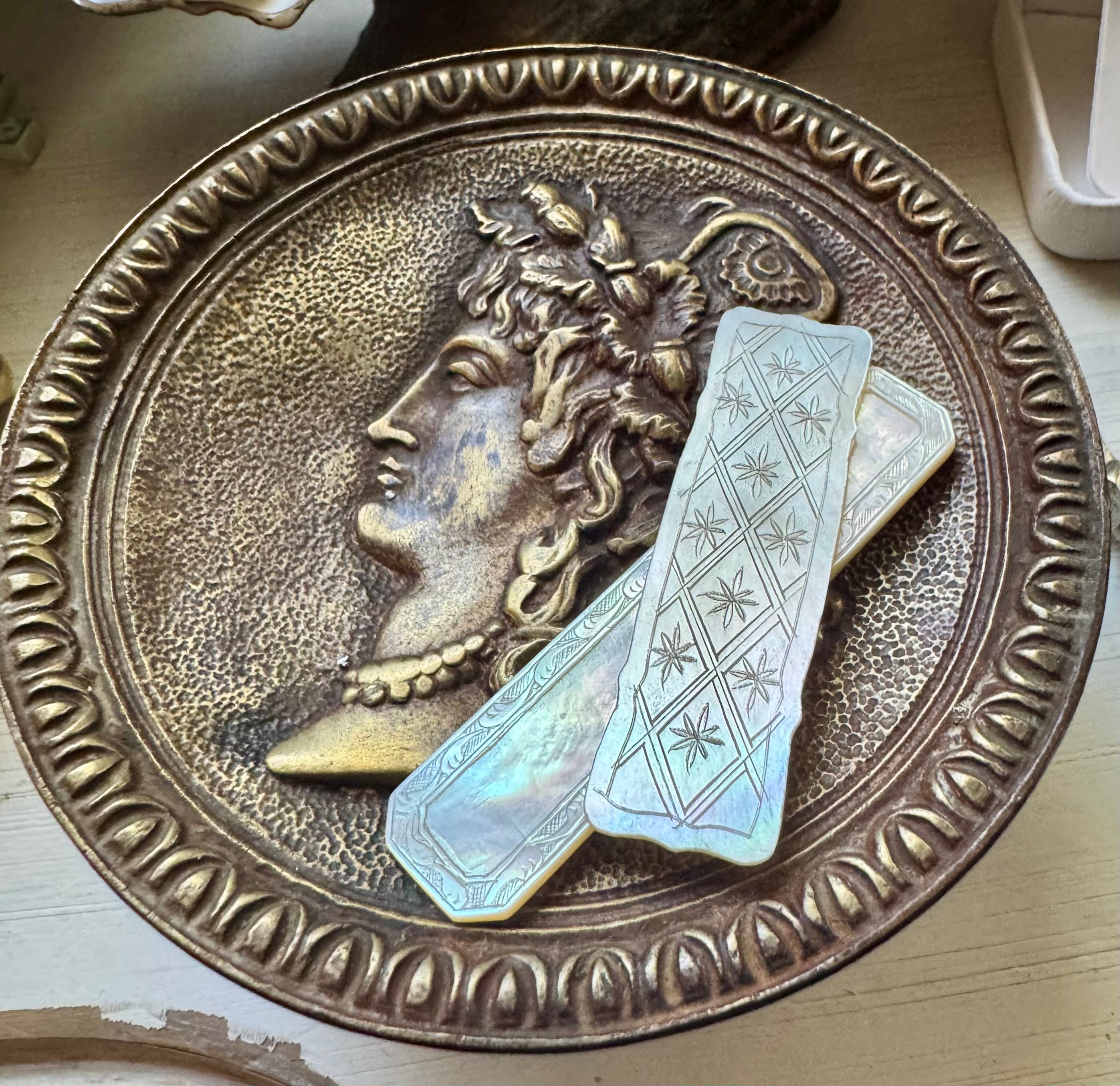 Greek/Roman style vintage Wall Hook, or Catchall