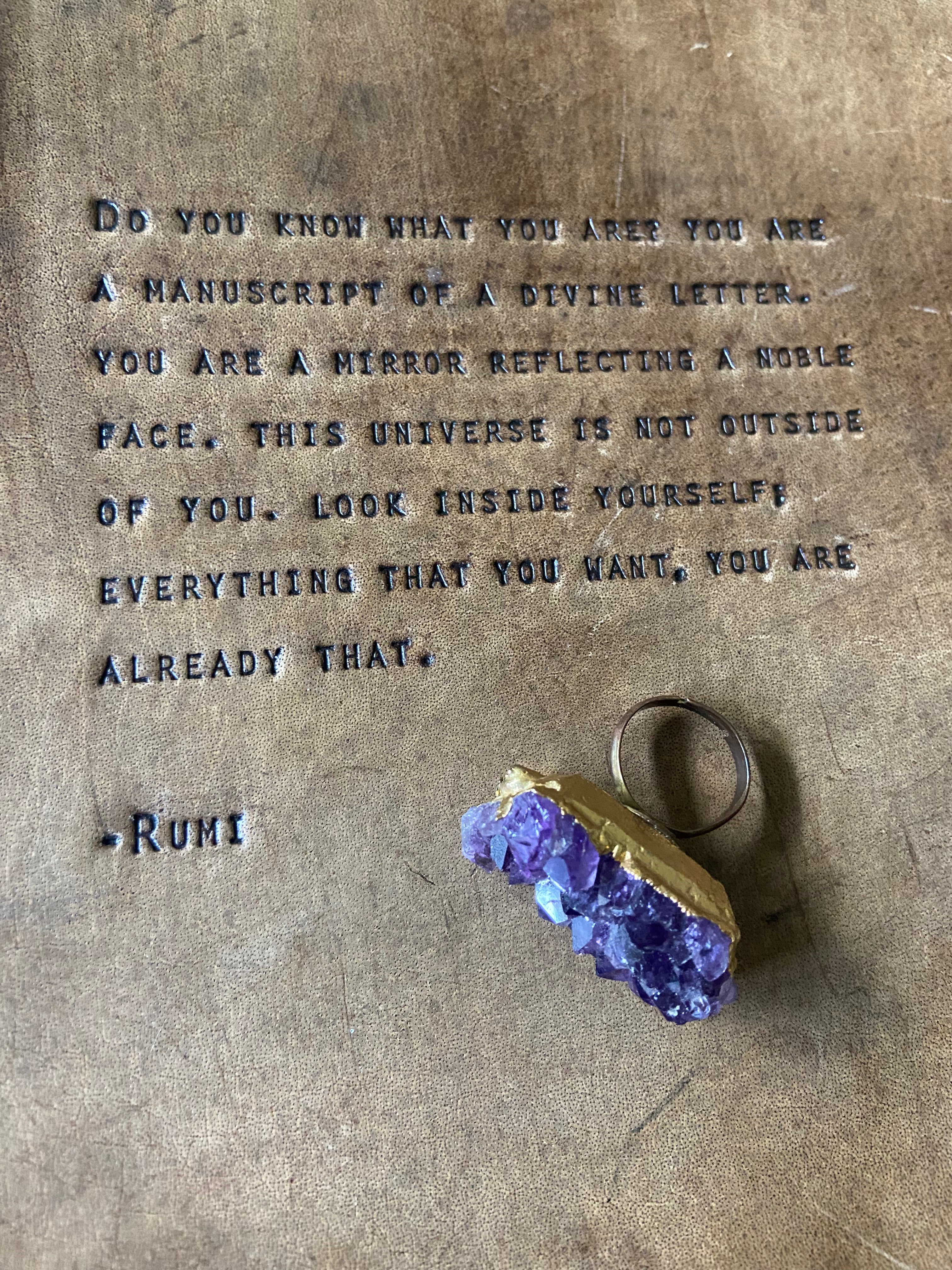 Amethyst Rock Cocktail Ring by New Orleans jewelry designer