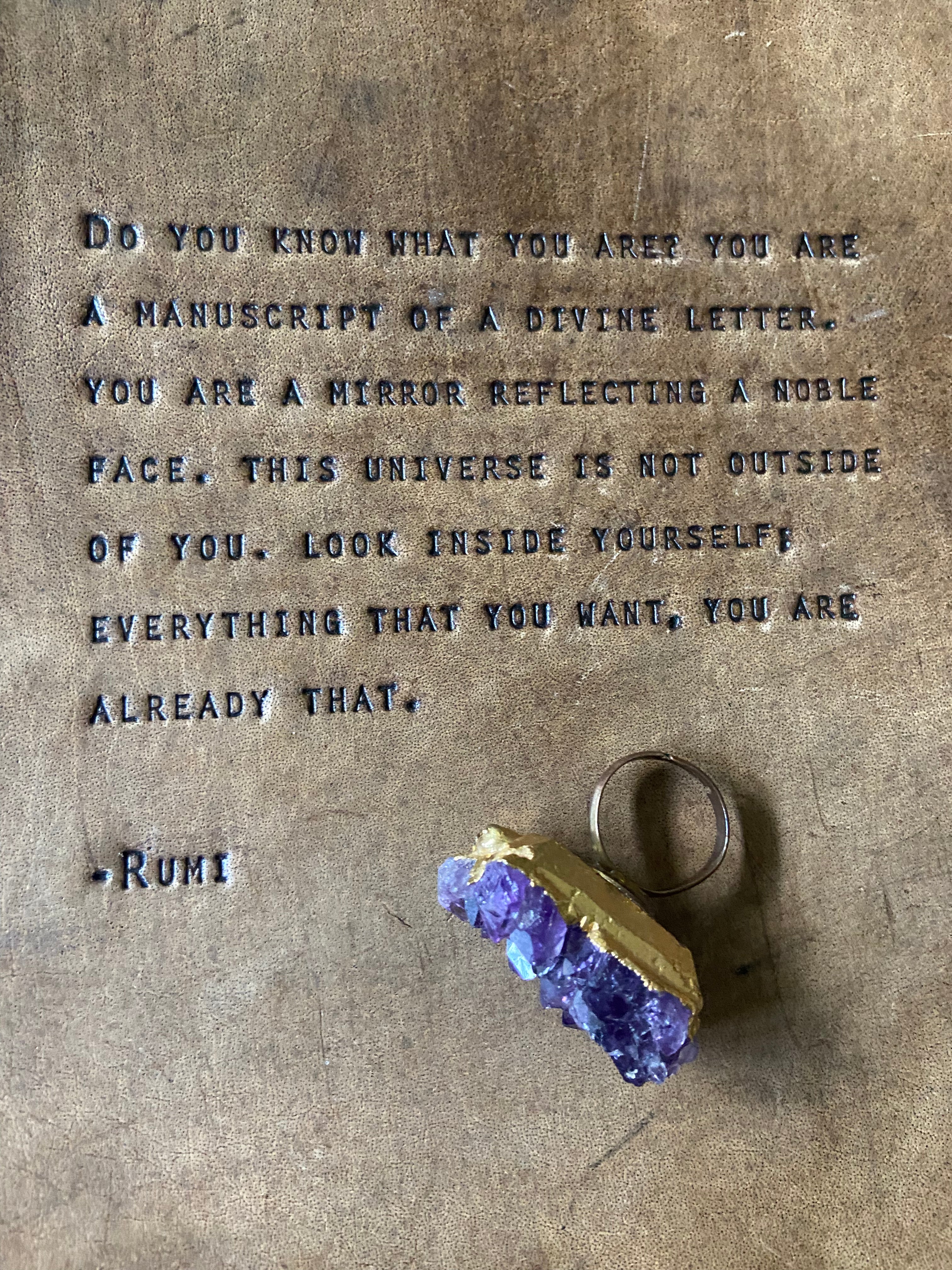 Amethyst Rock Cocktail Ring by New Orleans jewelry designer