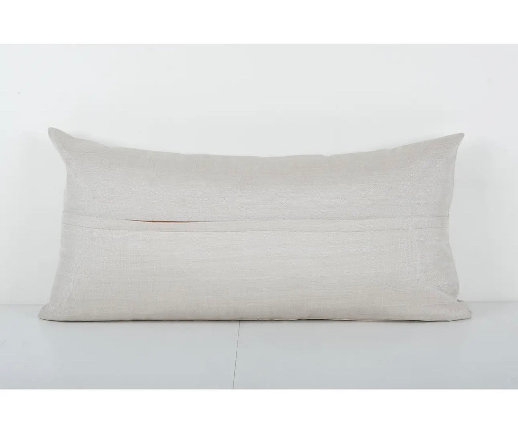 Turkish Camel Suzani embroidery pillow Cover 18"X 36"