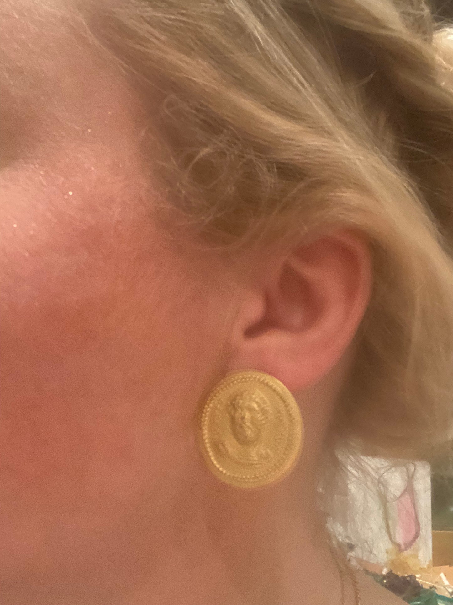 Greek Coin earrings