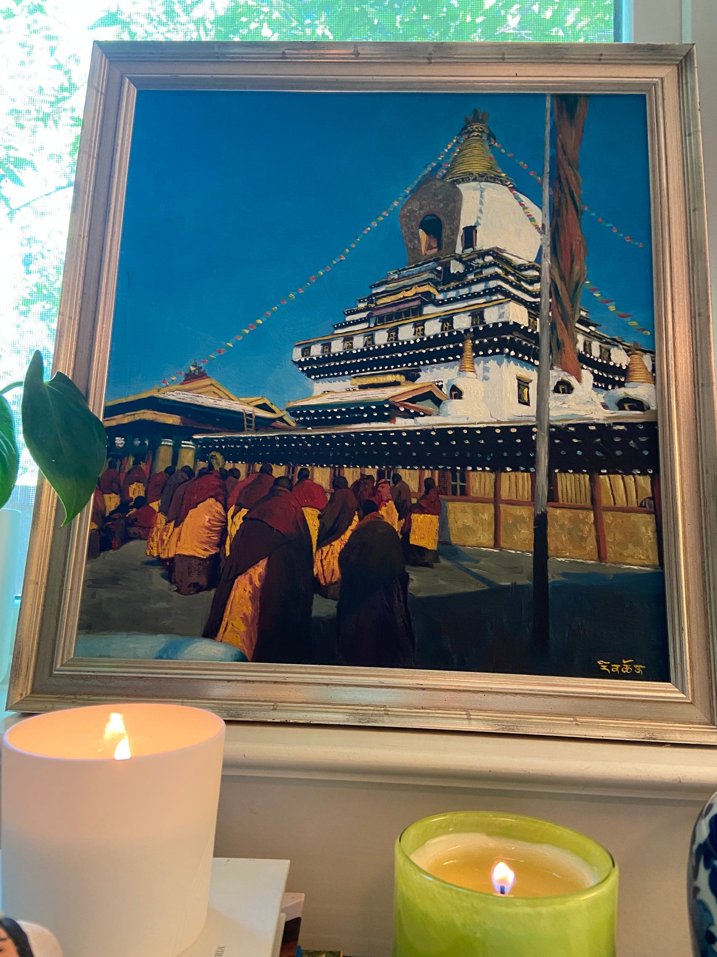 Monks at Buddhist Temple, Dehradun.