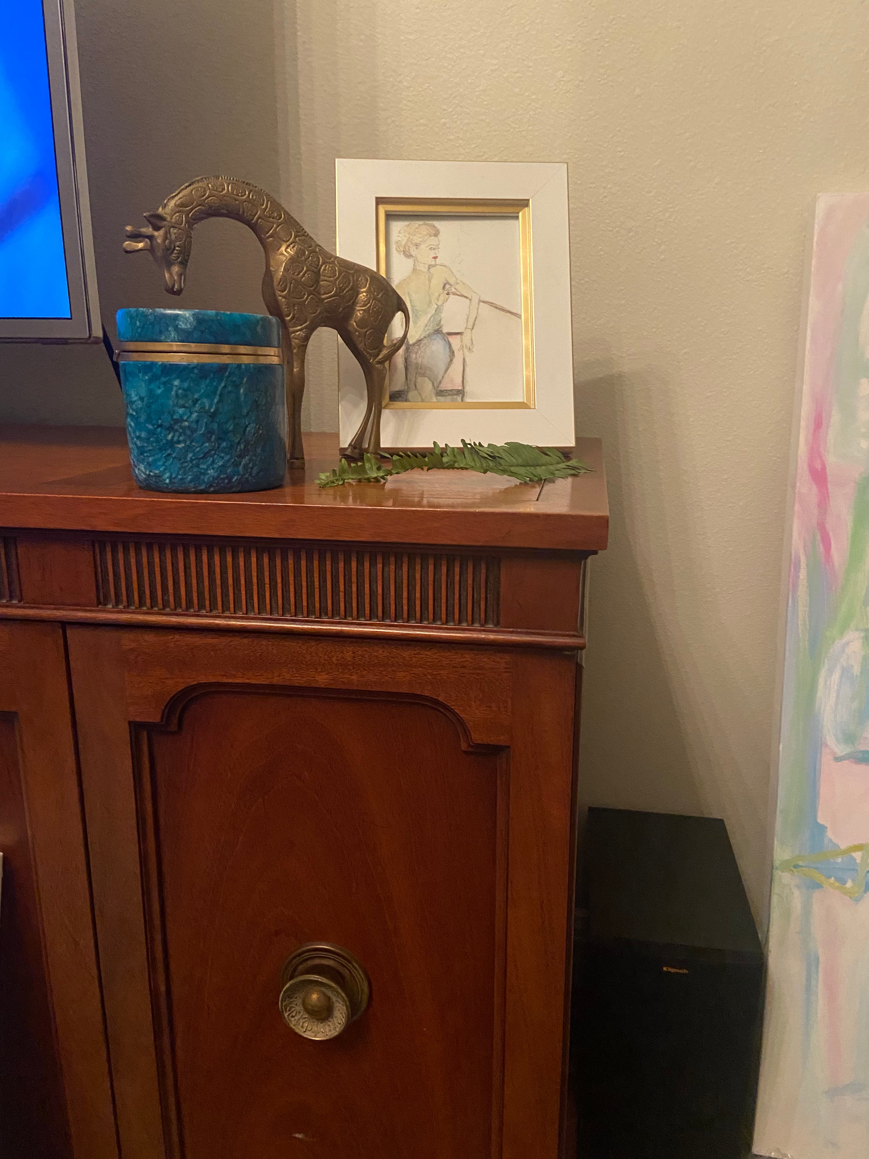 Turquoise Alabaster Cylinder-Box